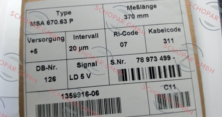 Rsf Elektronik-MSA670.63 P 370 10 07 LD RSF ID 1359916-06
