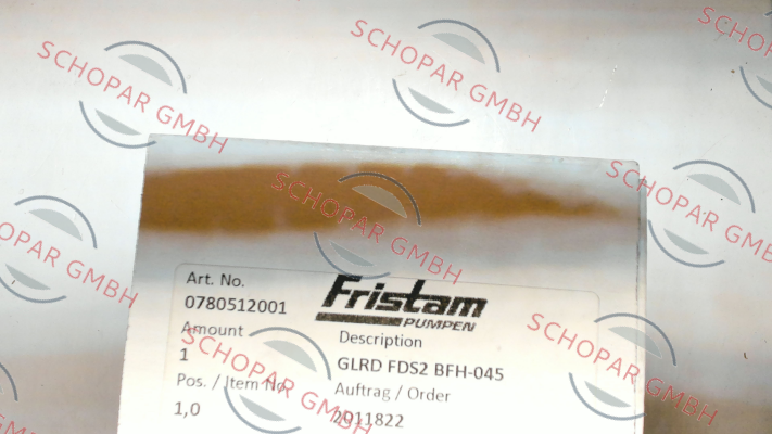 Fristam-0780512001 / GLRD-FDS2 BFH-045