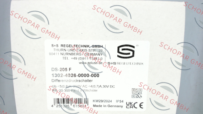 S+S REGELTECHNIK-DS-205-F