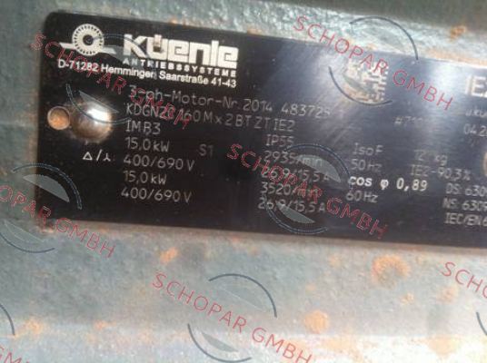 Küenle-KDGN2C 160Mx2 BT ZT IE2