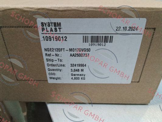 System Plast-NGE2120FT-M0170VG50