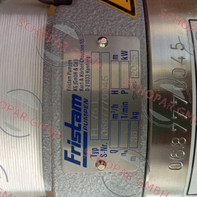 Fristam-0687000020  (FL 75L)