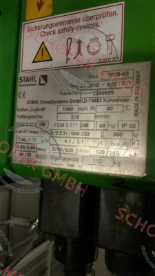 Stahl CraneSystems-( 3310019) for ST 2010-8/2 2/1