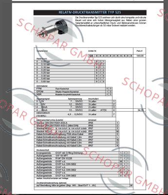 Huba Control-Typ 525 (0 ... 0.05 -0.6 bar) 