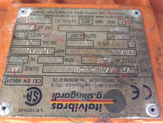 Italvibras-MVSI 06/780-MP-S9O obsolete,replaced by  MVSI 06/780-MP-S08 