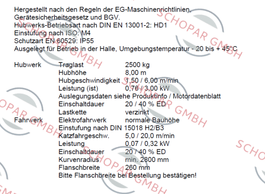 Stahl CraneSystems-ST 5025-6/1,5 1/1 