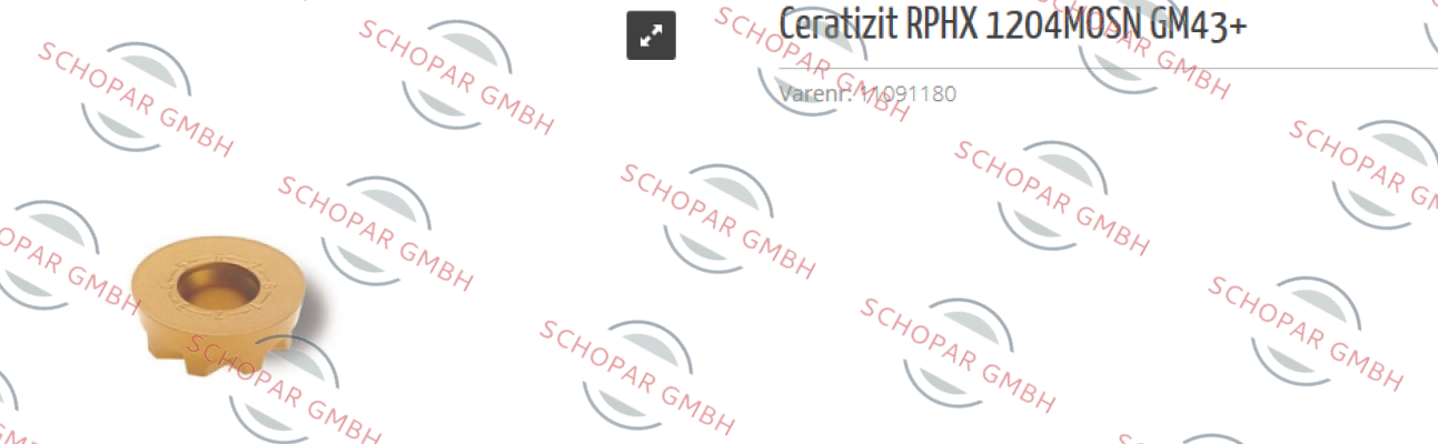Ceratizit-RPHX 1204MOSN GM43+  obsolete replaced by  RPHX 1204MOSN CTPP235 