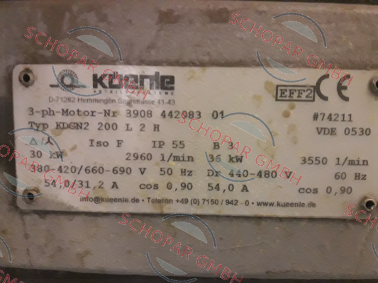 Küenle-3908 442983 01 OEM!! 
