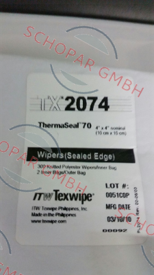 Texwipe-TX2074 (pack 6000 pcs) 