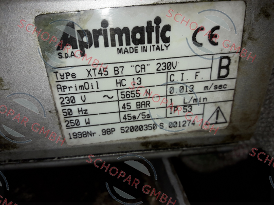 Aprimatic-XT45 B7 "CA" 230 V