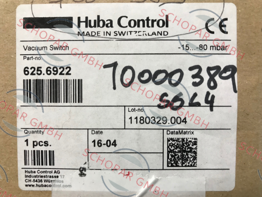 Huba Control-625.6922 OEM