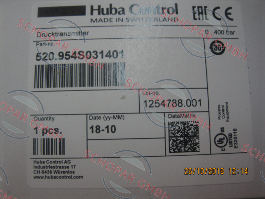 Huba Control-520.954S031401