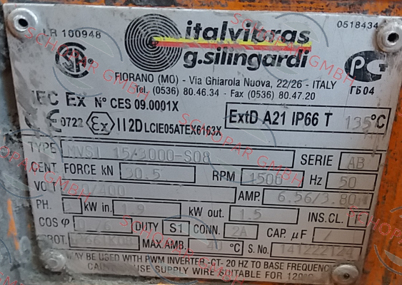Italvibras-MVSI 15/3000-S08