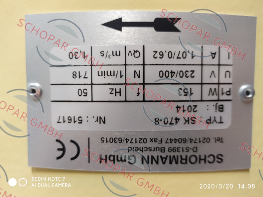 Schormann-Typ SK 470-8 51617