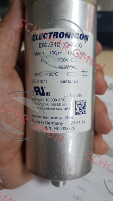 Electronicon-E62.G12-104G10 / 100 µF
