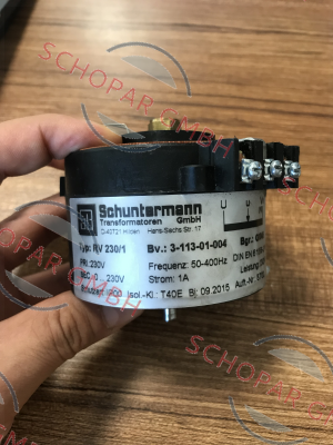 Schuntermann Transformatoren-RV 230/1 G0045 230/0-230V 1A