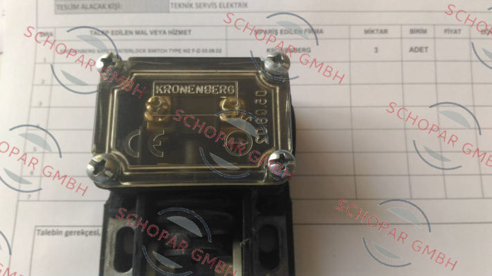 Kronenberg-P/N: 10508012, Type: WZF-D