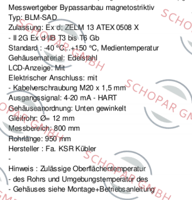 Ksr Kuebler-FFG-BP.20H3OD-DTK48-800 (10158834)