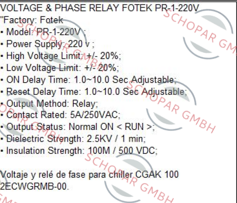 Fotek-PR-1-220V 