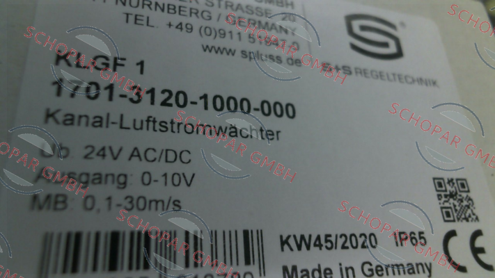 S+S REGELTECHNIK-1701-3120-1000-000, KLGF 1