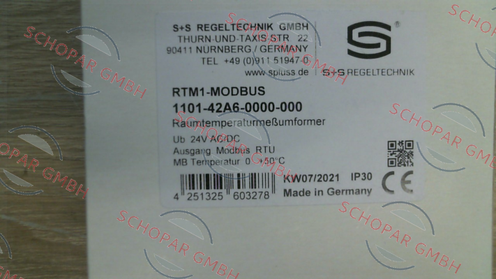 S+S REGELTECHNIK-1101-42A6-0000-000