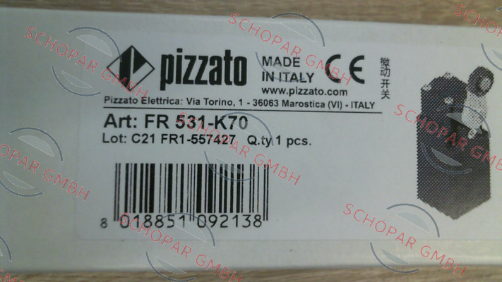 Pizzato Elettrica-FR 531-K70