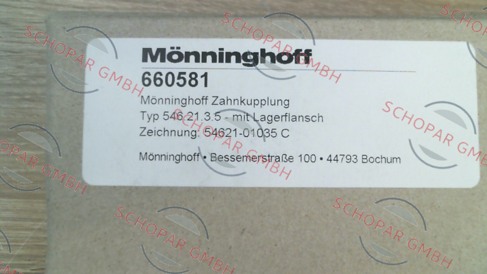 Monninghoff-P/N: 660581, Type: 546.21.3.5