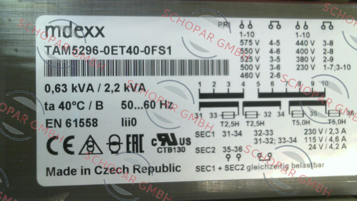 Mdexx-TAM5296-0ET40-0FS1