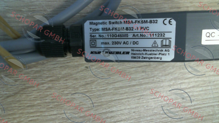Ksr Kuebler-MSA-FKSM-B32 -1 PVC