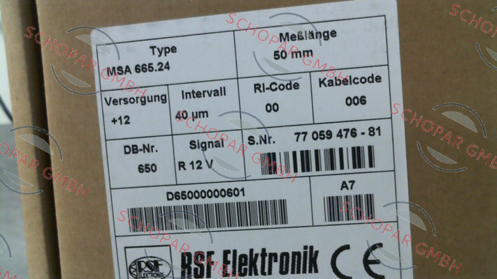 Rsf Elektronik-MSA 665.24