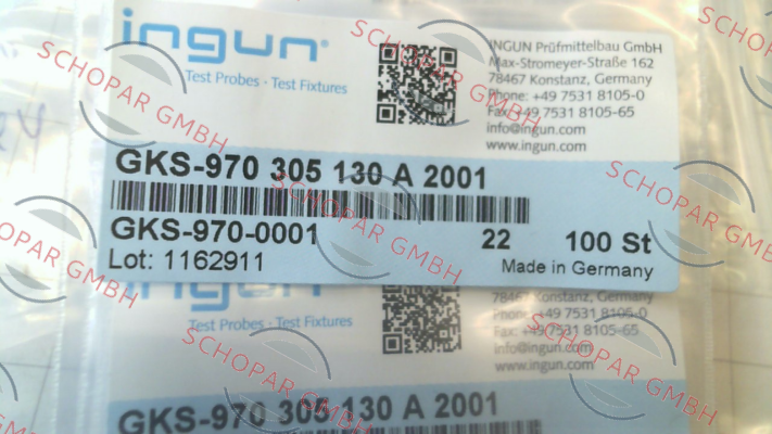 Ingun-GKS-970-0001 / GKS-970 305 130 A 2001