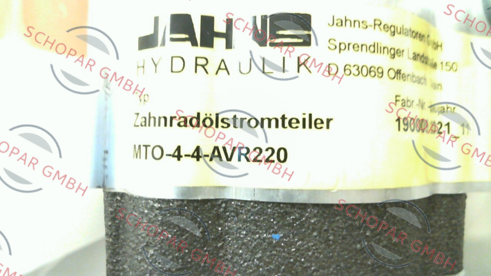 Jahns hydraulik-MTO-4-4-AVR220