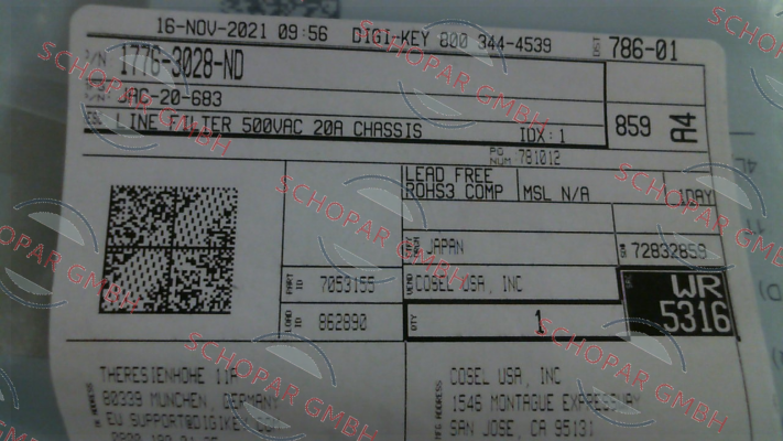 Cosel-JAC-20-683