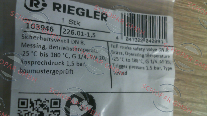 Riegler-103946 / 226.01-1,5