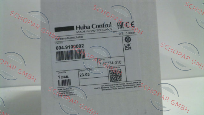 Huba Control-604.9100002