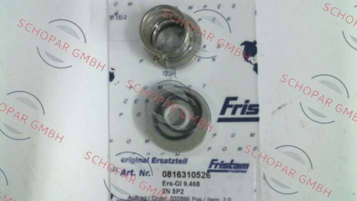 Fristam-p/n: 0816310526 / Type: Ers-Gl 9.468 2N 5P2