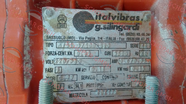 Italvibras-MVSI 3/ 100-S90 obsolete, replaced by - MVSI 3/100-S02 